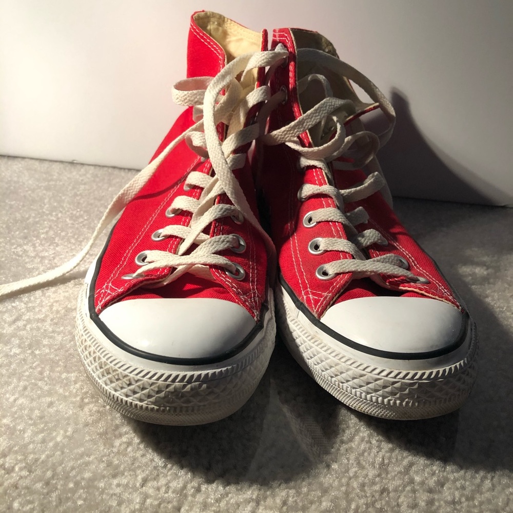 Red Converse All-Star Hi-Tops
